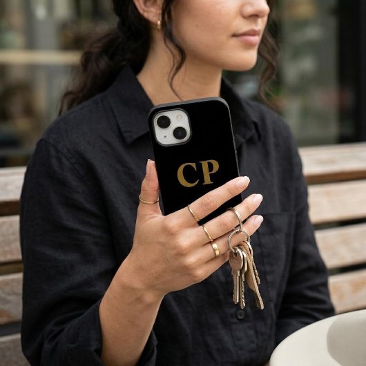 カスタム ゴールドイニシャル Case-Mate iPhoneケース
