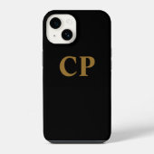 カスタム ゴールドイニシャル iPhoneケース (裏面)
