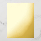 カスタム ゴールド フォイル ラックス フォイル インビテーション ポストカード (正面)