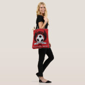 カスタム サッカー ママ エンブレム ボールと翼 トートバッグ (モデル)