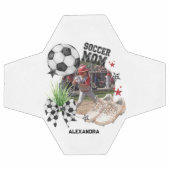 カスタム サッカー ママ フォト コラージュ サッカーボール (フラット)