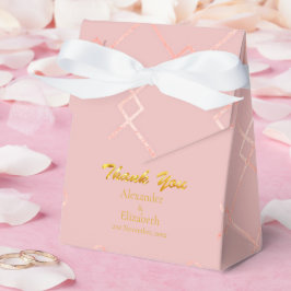 カスタム サンクス エレガント ジオメトリック パターン フェイバーボックス