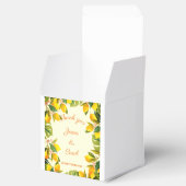 カスタム サンクス パーティー 水彩 ヴィンテージ レモン フェイバーボックス (オープン)