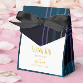 カスタム サンクス ブルー ブラック チェック フェイバーボックス