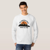 カスタム シアトル旅行 空 夕焼け ロングTシャツ Tシャツ (正面フル)