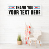 カスタム:シカゴフラグ付きのバナーにサイン 横断幕 (インサイチュ)