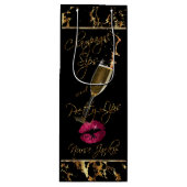 カスタム – シャンパンシップスとリッかわいらしプ ワインギフトバッグ (正面)