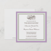 ::カスタム:シンプリーエレガントウェディング招待状 招待状 (正面/裏面)