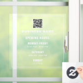 カスタム シンプル テンプレート ビジネス 営業時間 ウィンドウサイン (ホーム)