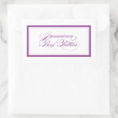 カスタム_ジャマイカビーフパティ 長方形シール (バッグ)