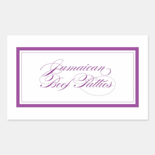 カスタム_ジャマイカビーフパティ 長方形シール (正面)