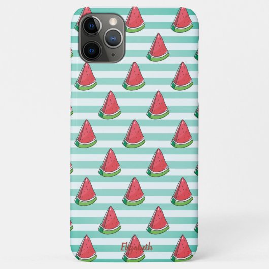 カスタム スイカ ストライプ Case-Mate iPhoneケース (裏面)