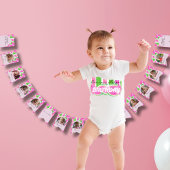 カスタム スイカ 1歳の誕生日 12枚の写真 バンティングフラッグ