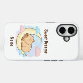 カスタム スイートドリームズ カピバラ iPhone カバー (裏面 (横))