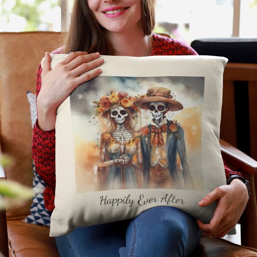 カスタム スイートハート スカル クッション