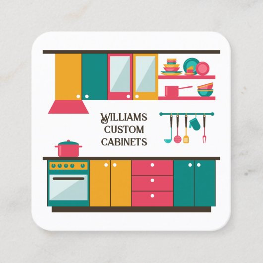 カスタム スクエア名刺 (正面)