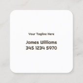 カスタム スクエア名刺 (裏面)