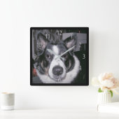 カスタム スクエア壁時計 (ホーム)