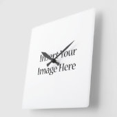 カスタム スクエア壁時計 (傾斜)