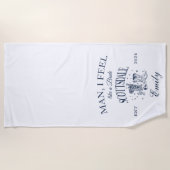 カスタム スコッツデール ブライズメイド モダン ビーチ タオル (正面)