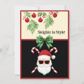 カスタム 「スタイルを貫いてスレイする!」 クリスマス・グリーティング シーズンカード (正面)