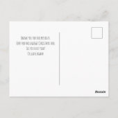 カスタム スター クリスマス ホリデー 感謝 ポストカード (裏面)