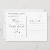 カスタム·スチルシのス結婚クリプトの写真ありがとう 招待状 (裏面)