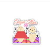 カスタム – ステイインアライブ – スコビー – SNF – ビニールのシール シール (正面)