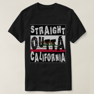 カスタム ストレート アウタ オブ カリフォルニア ミーム T シャツ