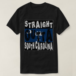 カスタム ストレート・アウタ・サウスカロライナ ミームTシャツ Tシャツ