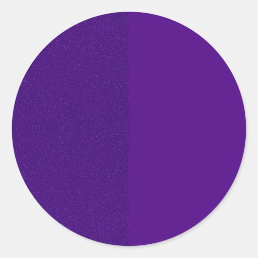 カスタム スプリット パープル ラウンド ステッカー – ノイズ & ソリッド (正面)