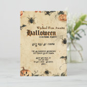 カスタム スプーキーハロウィンパーティー招待状 招待状 (スタンド正面)