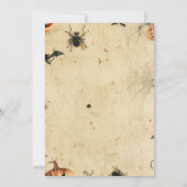 カスタム スプーキーハロウィンパーティー招待状 招待状 (裏面)