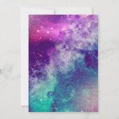 カスタム スモーキー ギャラクシー リハーサル ディナー 招待状 (裏面)