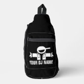 カスタム スリングバッグ ミュージックDeeJayロゴ (正面)