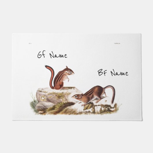 カスタム・タウンゼントのグラウンド・リス・カップル名 ドアマット (正面)