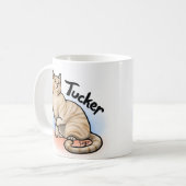 カスタム「タッカー」マグ コーヒーマグカップ (正面左)