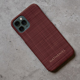 カスタム ダークバーガンディ ワイン レッド ブラウン 彩色 iPhone 11 PROケース