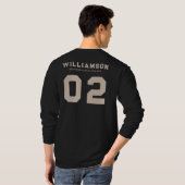 カスタム・チーム・クラブ名 Tシャツ (裏面フル)