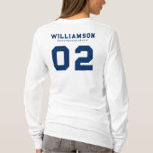 カスタム・チーム・クラブ名 Tシャツ (裏面)