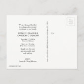 カスタム ツイン ベイビー フォト サンクス 案内ポストカード (裏面)