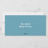 カスタム テキスト ウィンター ムース シーズンカード (裏面)