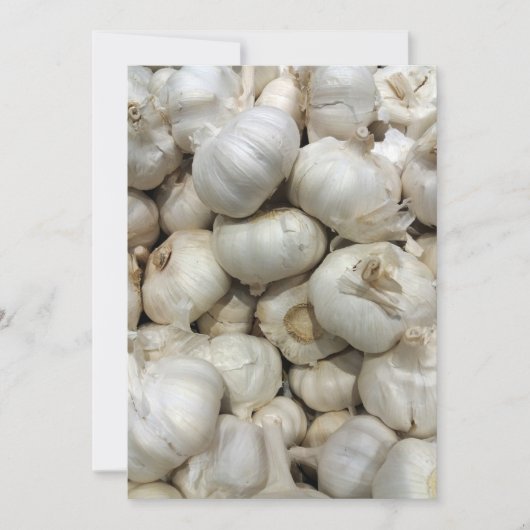 カスタム テキスト ニンニク ご招待 招待状 (正面)