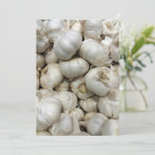 カスタム テキスト ニンニク ご招待 招待状 (スタンド正面)