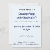 カスタム テキスト ニンニク ご招待 招待状 (裏面)