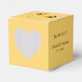 カスタム テキスト ハッピー ラブ ビーズ フェイバーボックス (正面サイド)