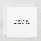 カスタム テキスト パーティー アニマル 招待状 (裏面)