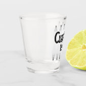カスタム テキスト ブライズ バチェロレッテ アーガイル ダイヤモンド ショット グラス (左)