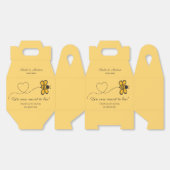 カスタム テキスト ラブ ビー フェイバーボックス (見開き)