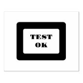 カスタム テスト OK テキスト 包装用 印象 ラバースタンプ (インプリント)